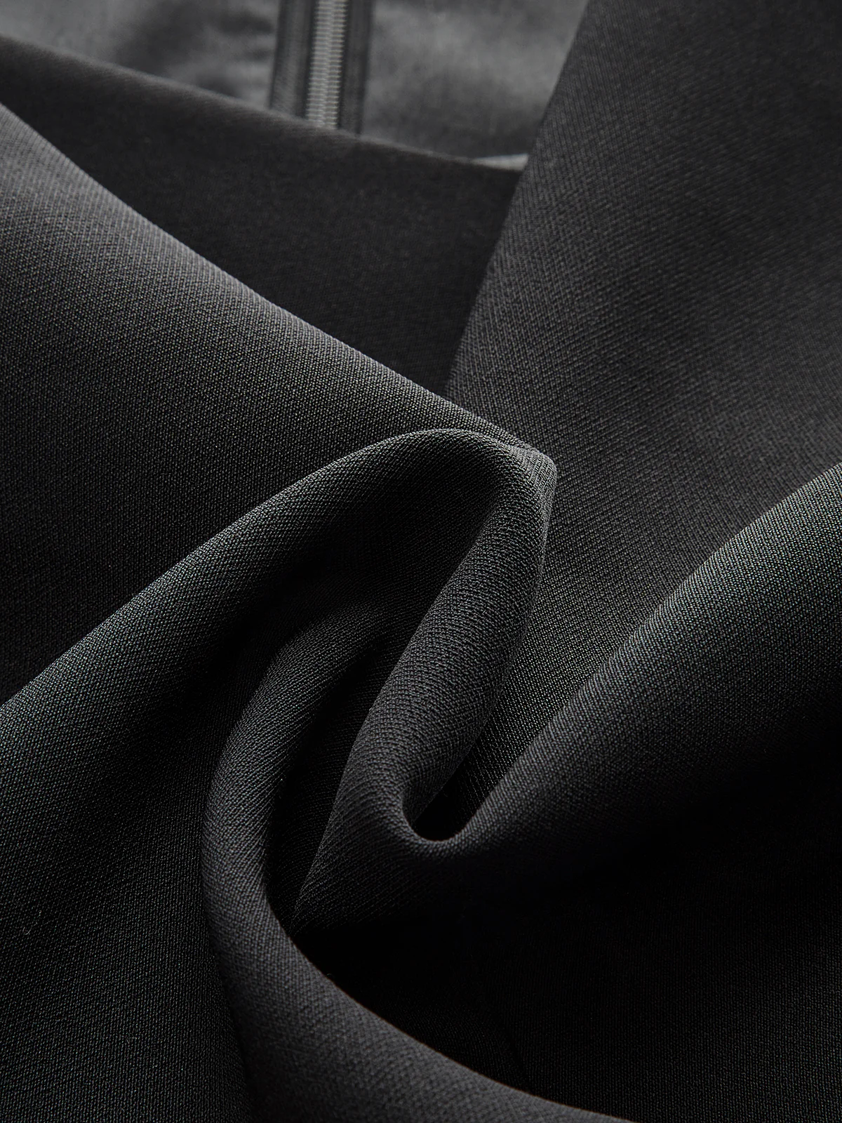 Long Sleeve Color-Block Pleated Dress - Wholesalesil