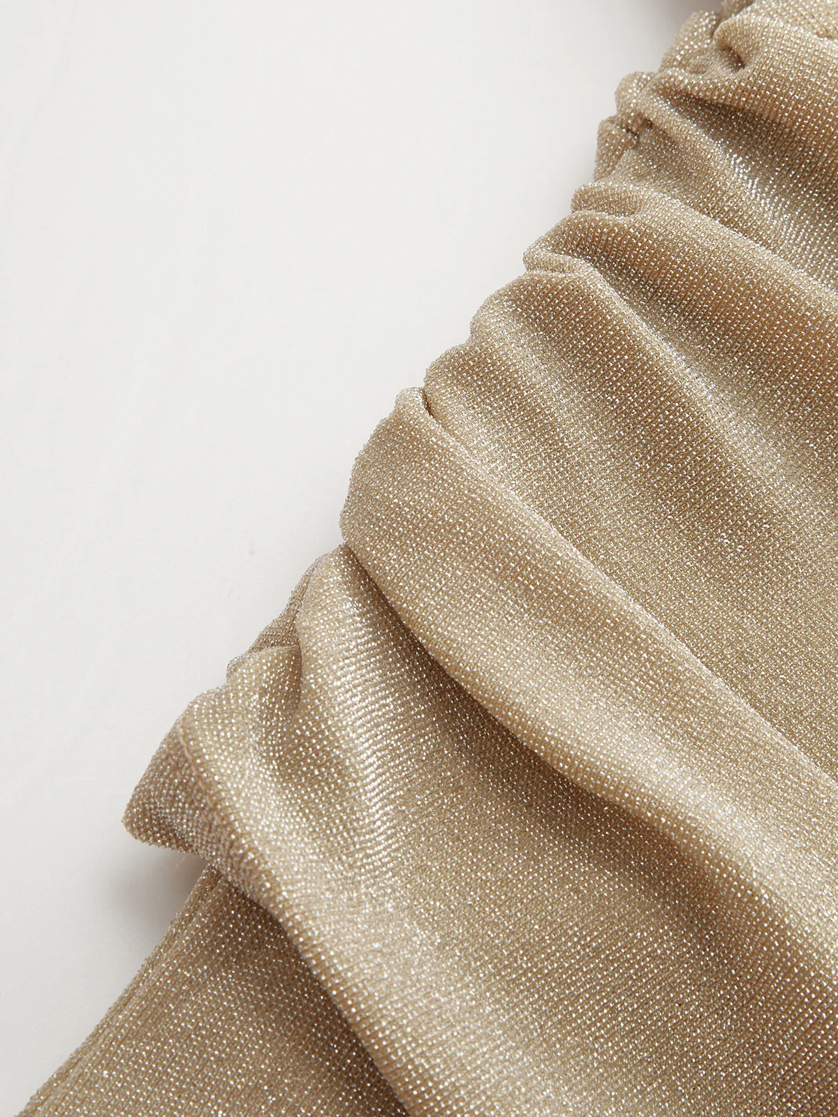 Mock Neck Ruched Slit Maxi Dress - Wholesalesil