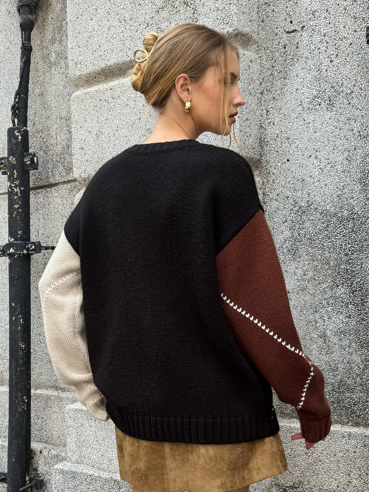 Multi-Color Argyle Wool-Blend Sweater - Wholesalesil