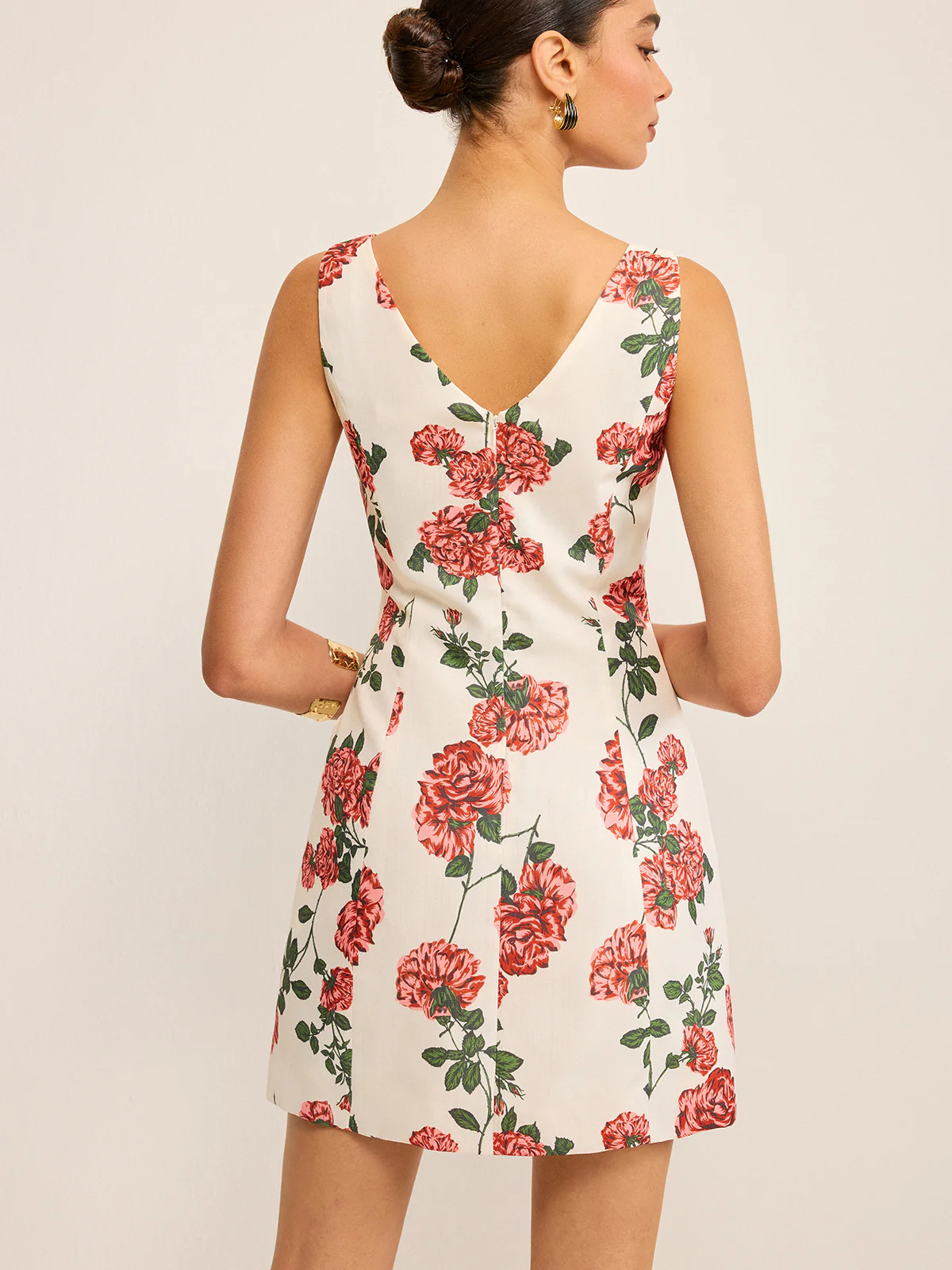 Floral Printed Shift Dress - Wholesalesil