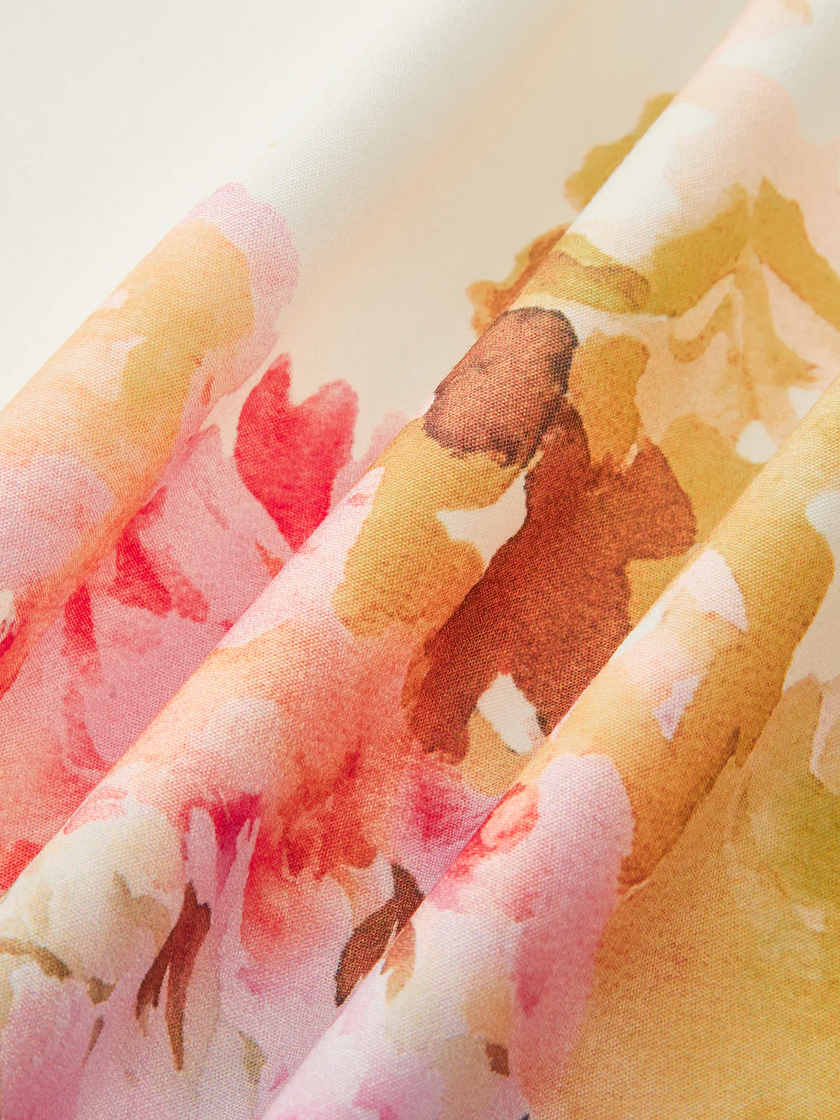 Floral Print Pleated Shirt Dress with Belt - Wholesalesil