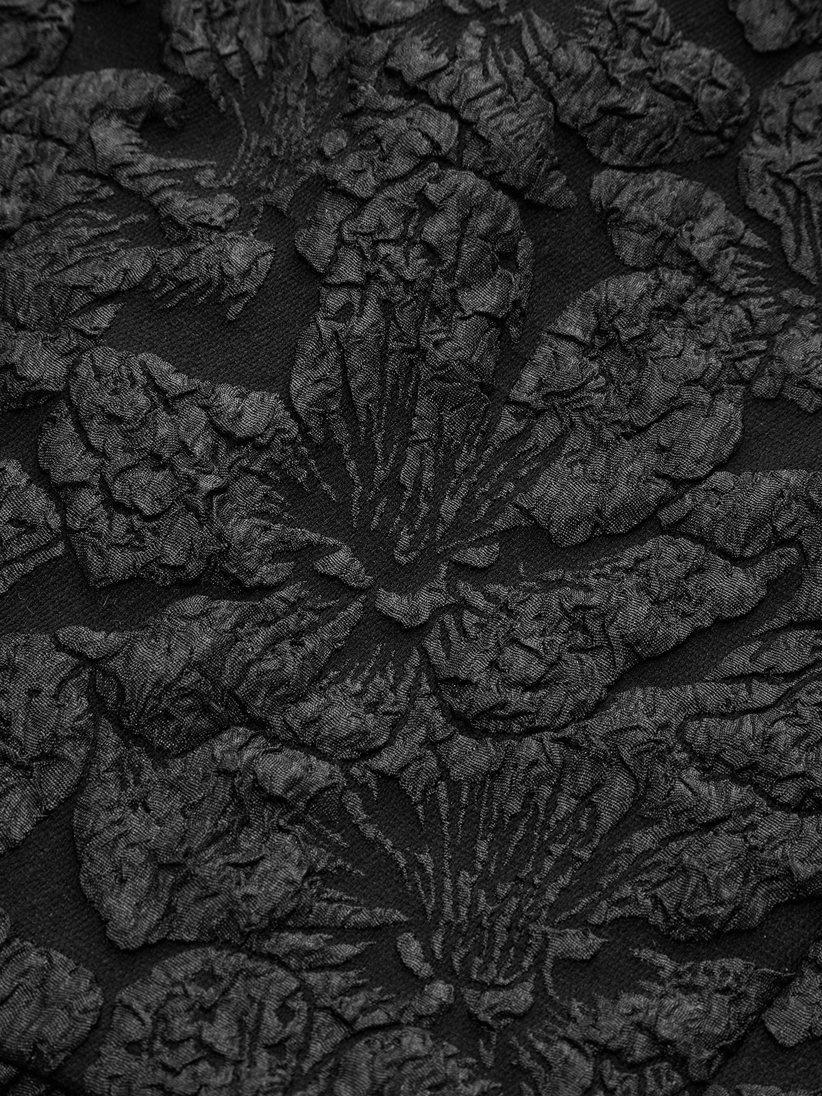 Textured Puff Sleeve Peplum Blouse - Wholesalesil