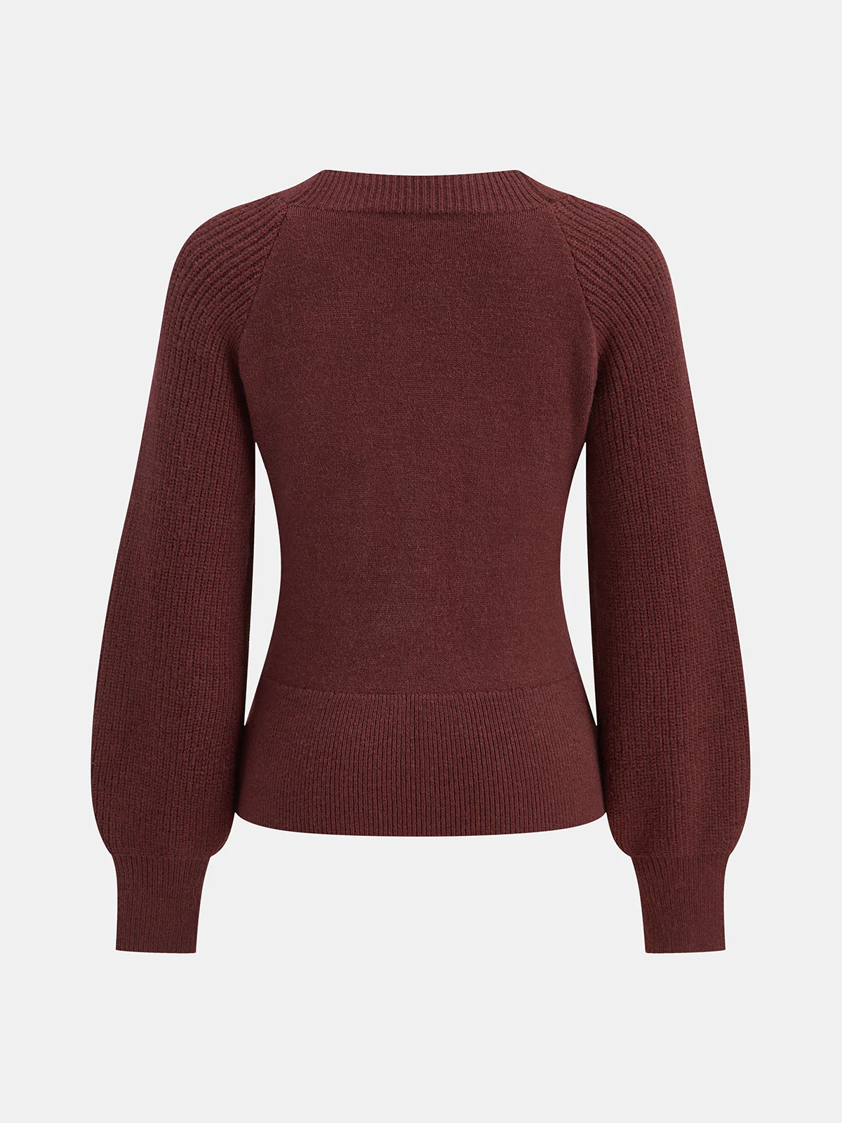 Asymmetrical Decor Button Sweater - Wholesalesil