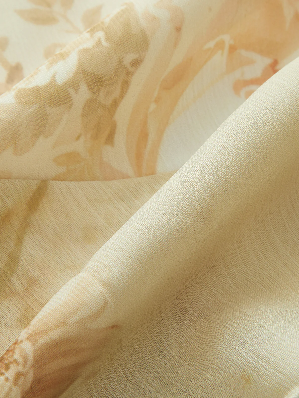 Semi-Sheer Chiffon Floral Printed Ruffled Mini Dress - Wholesalesil