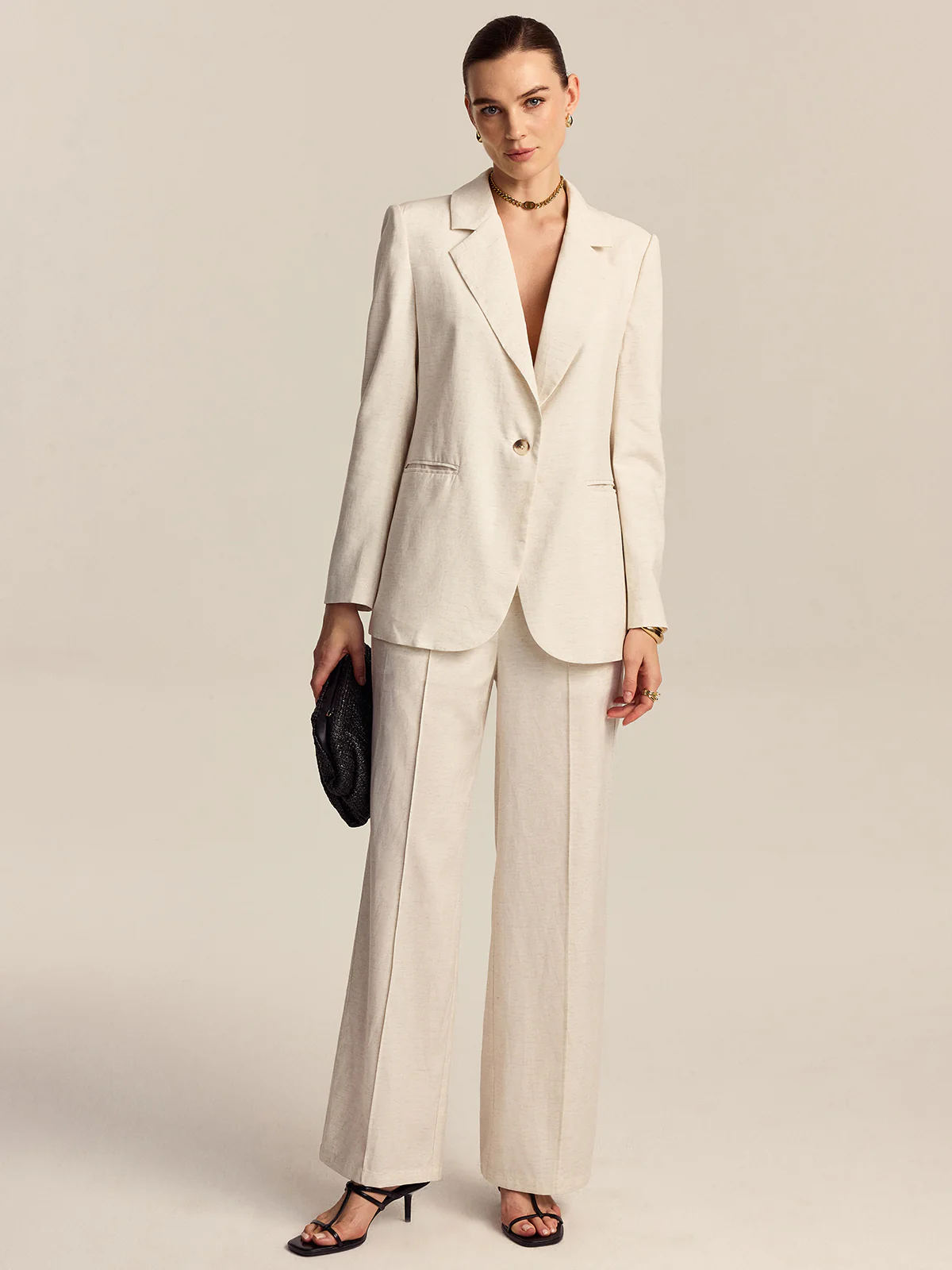 Tencel-Linen Blend Trousers - Wholesalesil