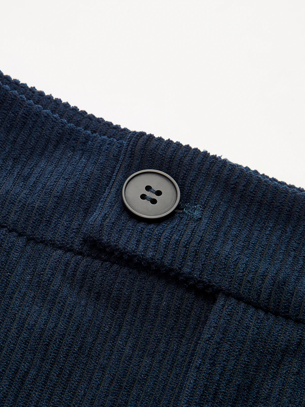 Corduroy Pleated Mid-Waist Wide-Leg Pants - Wholesalesil