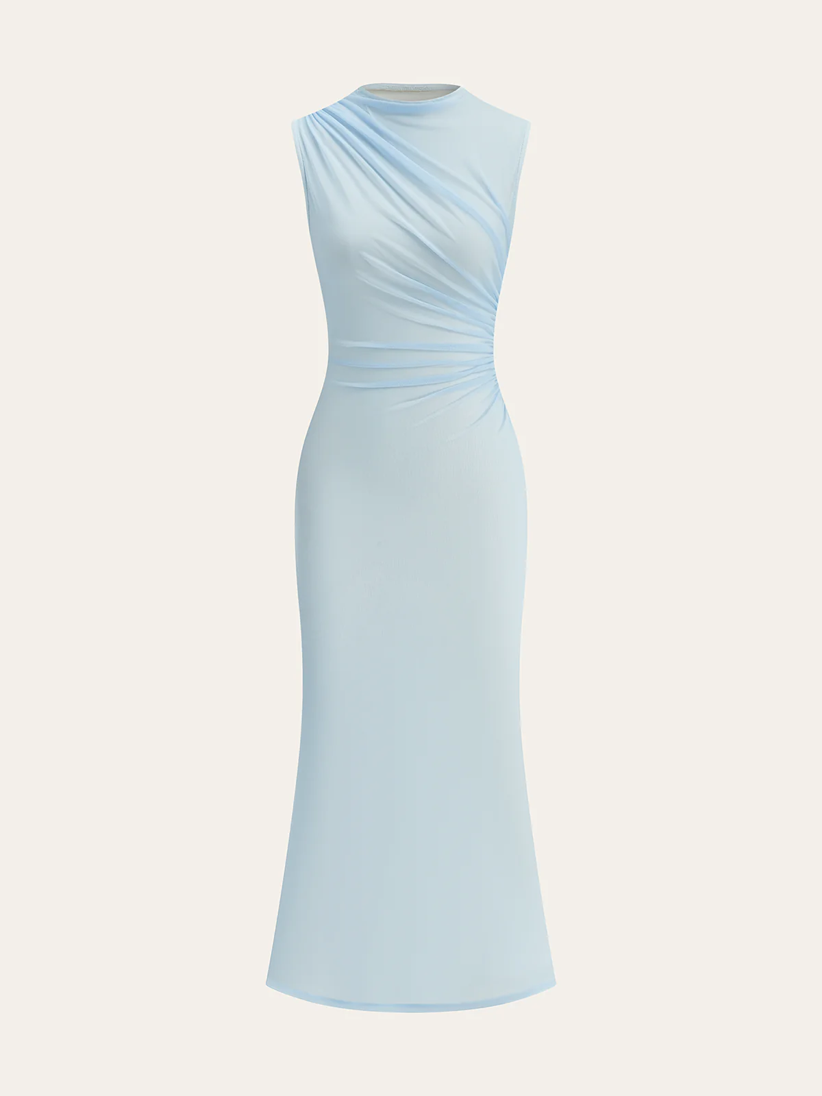 Gradient Mesh Backless Maxi Dress - Wholesalesil