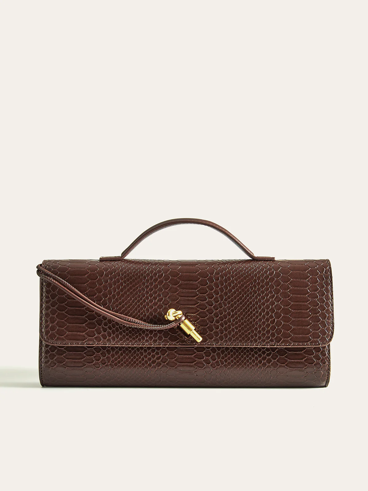 Crocodile Embossed PU Leather Bag - Wholesalesil