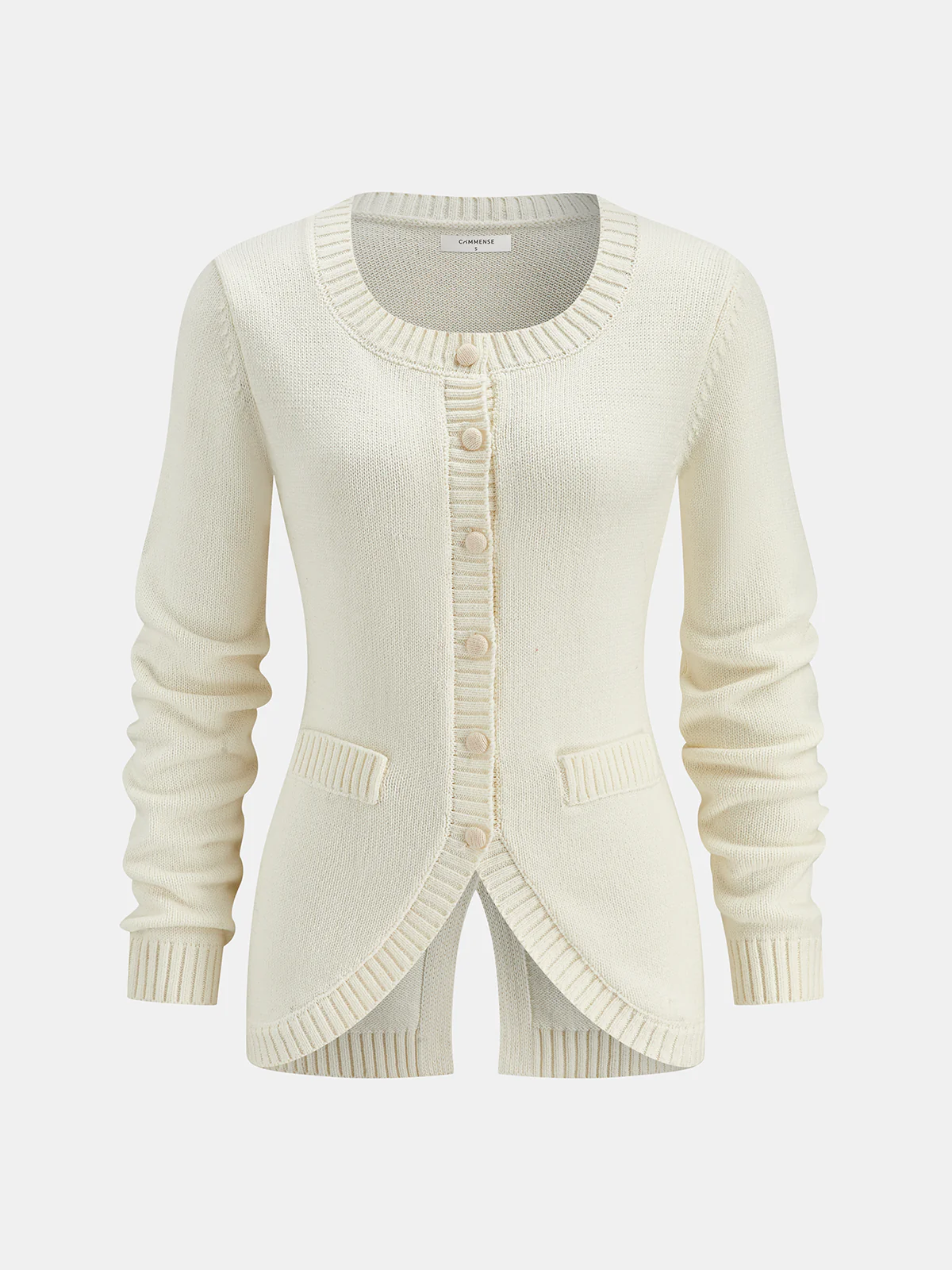 Tie-Back Button Knitted Cardigan - Wholesalesil