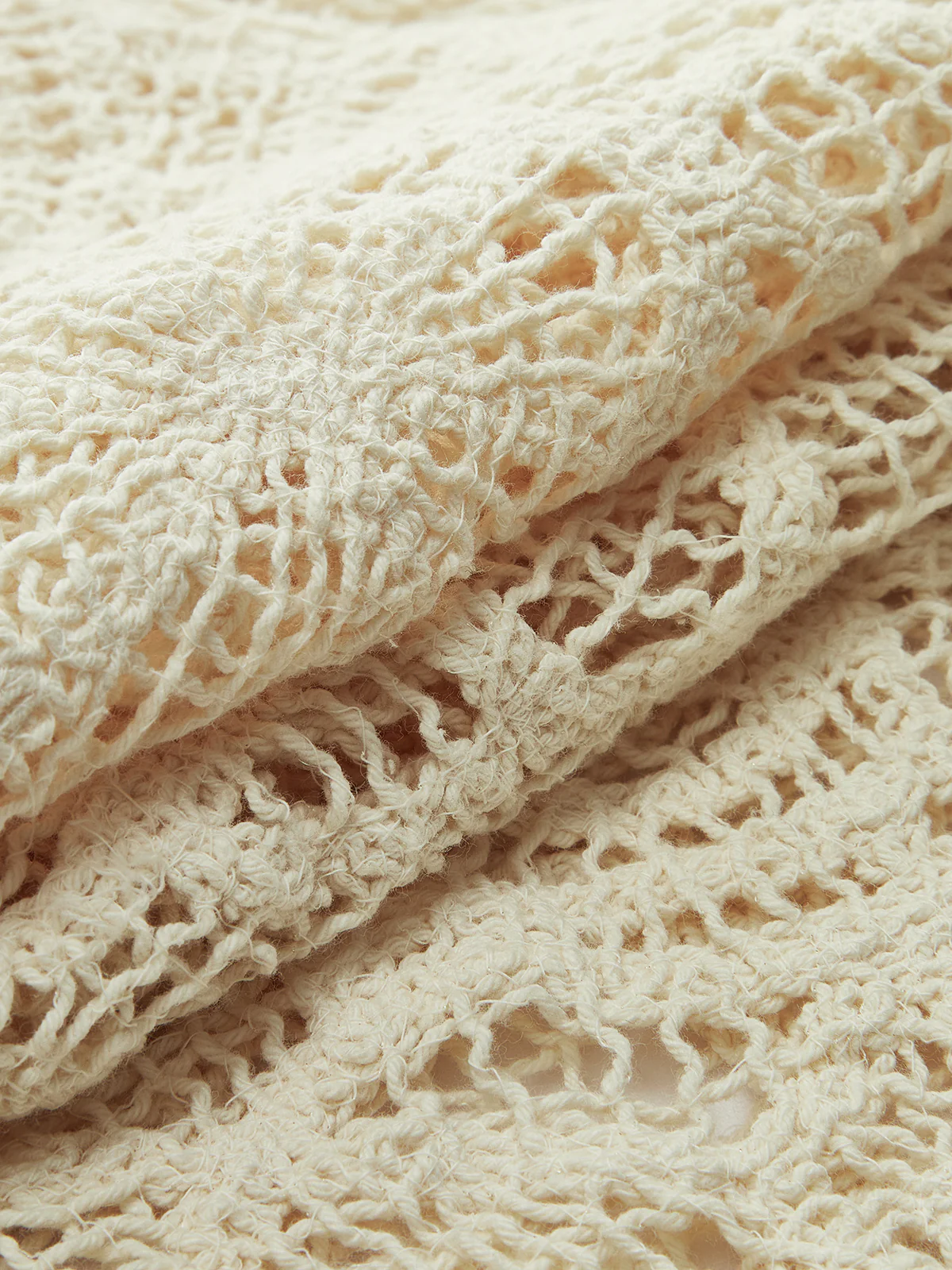 Semi-Sheer Crochet Lace Top - Wholesalesil