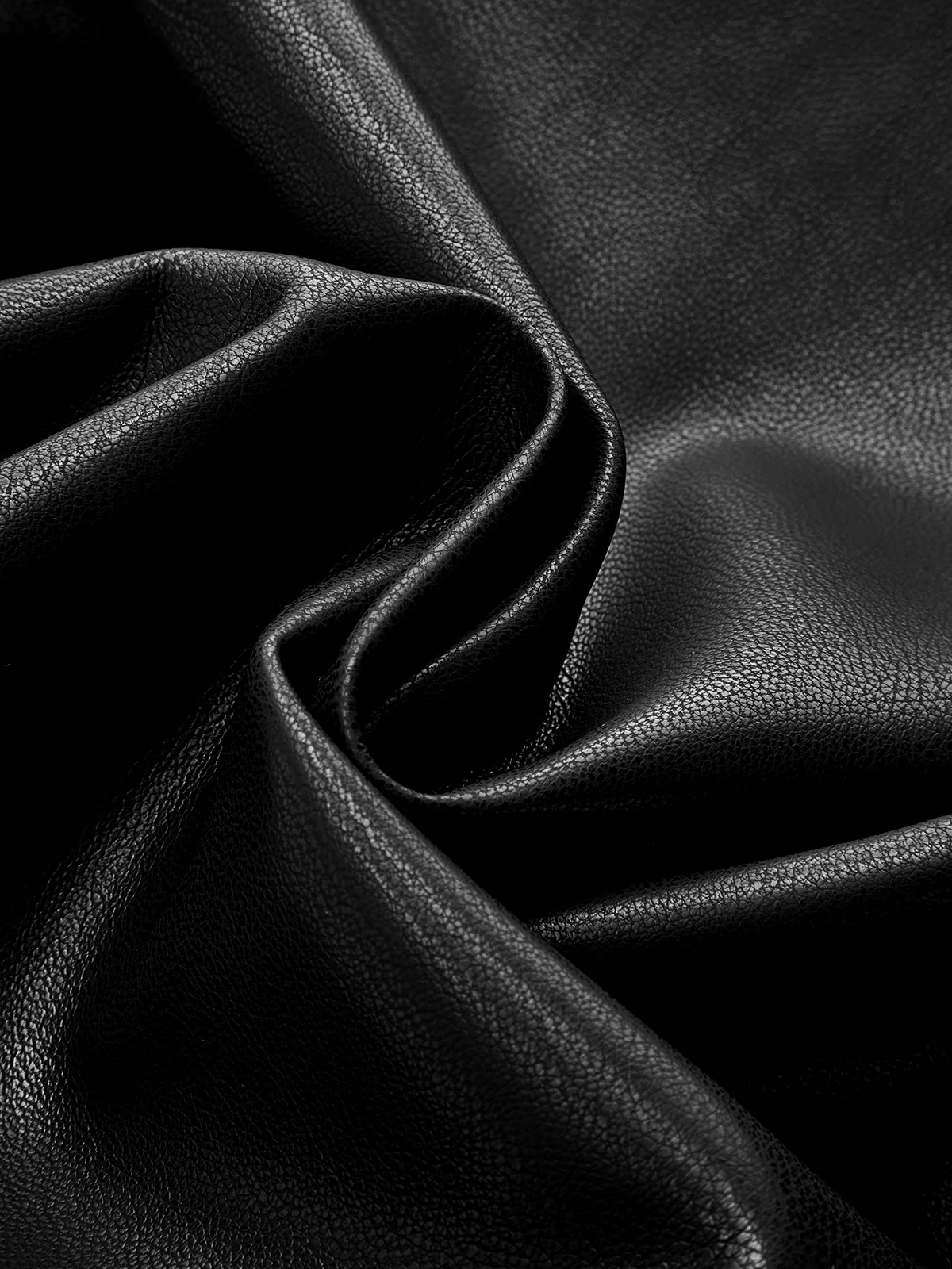 Cross Waistband PU Leather Wide-Leg Pants - Wholesalesil