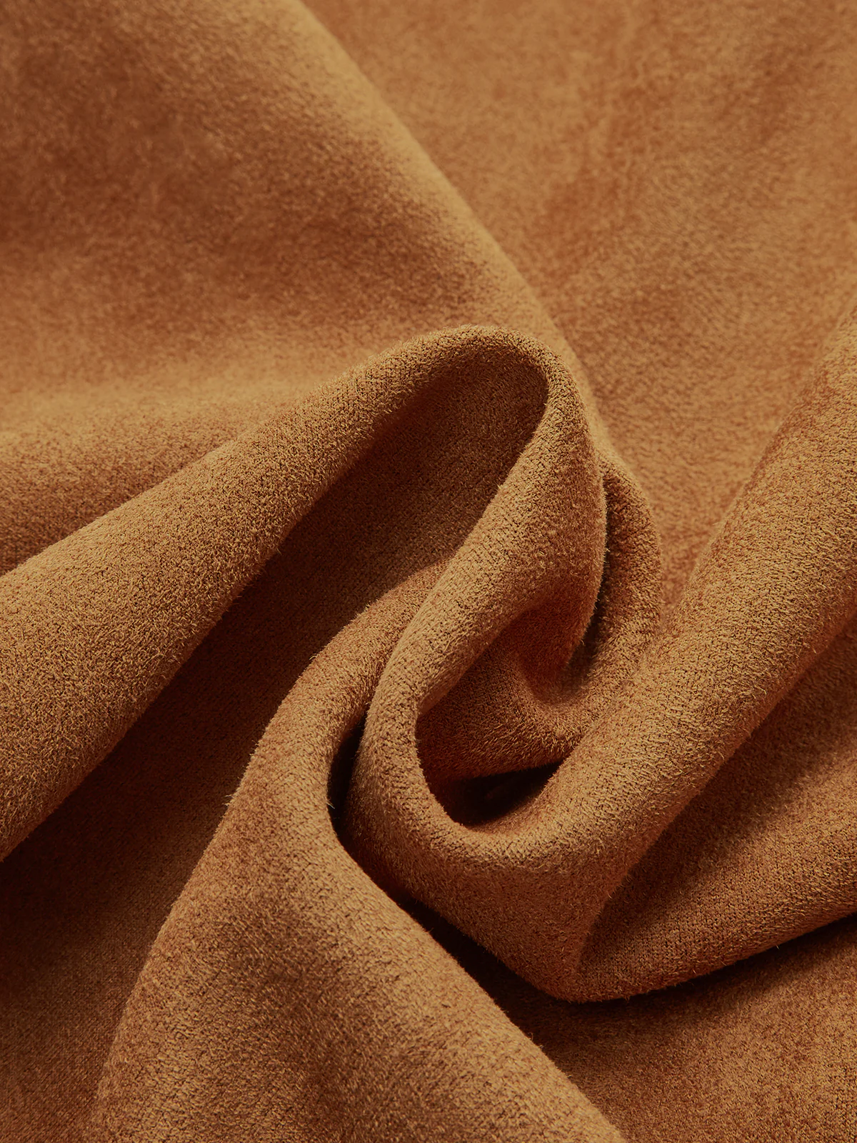 Asymmetrical Ruched Long Sleeve Suede Effect Mini Dress - Wholesalesil