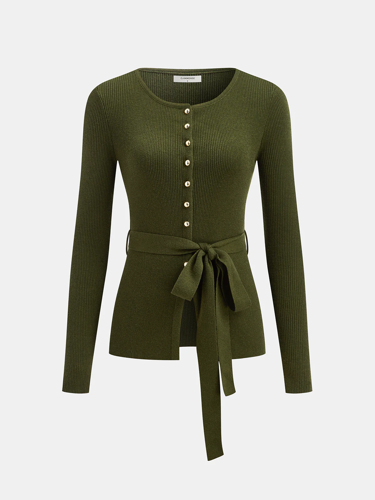 Wool Blend Belted Cardigan - Wholesalesil