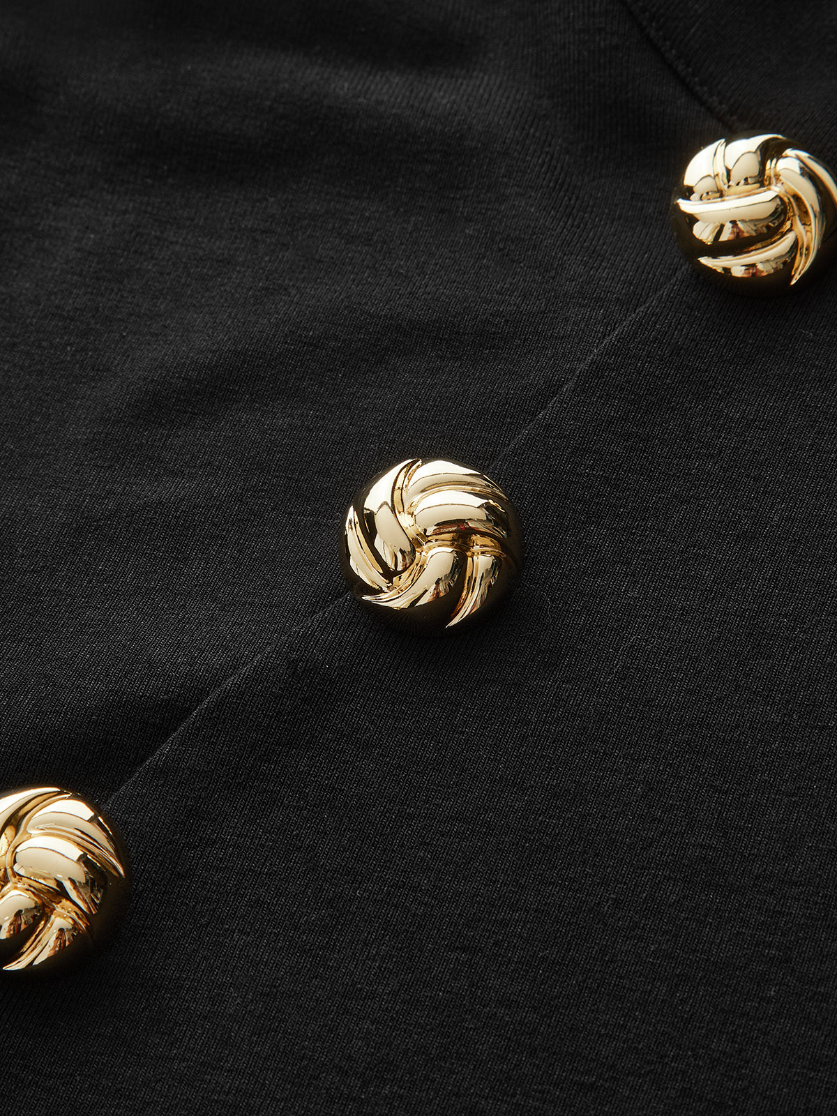 Metal Detail Mock Neck Long Sleeve T-Shirt - Wholesalesil