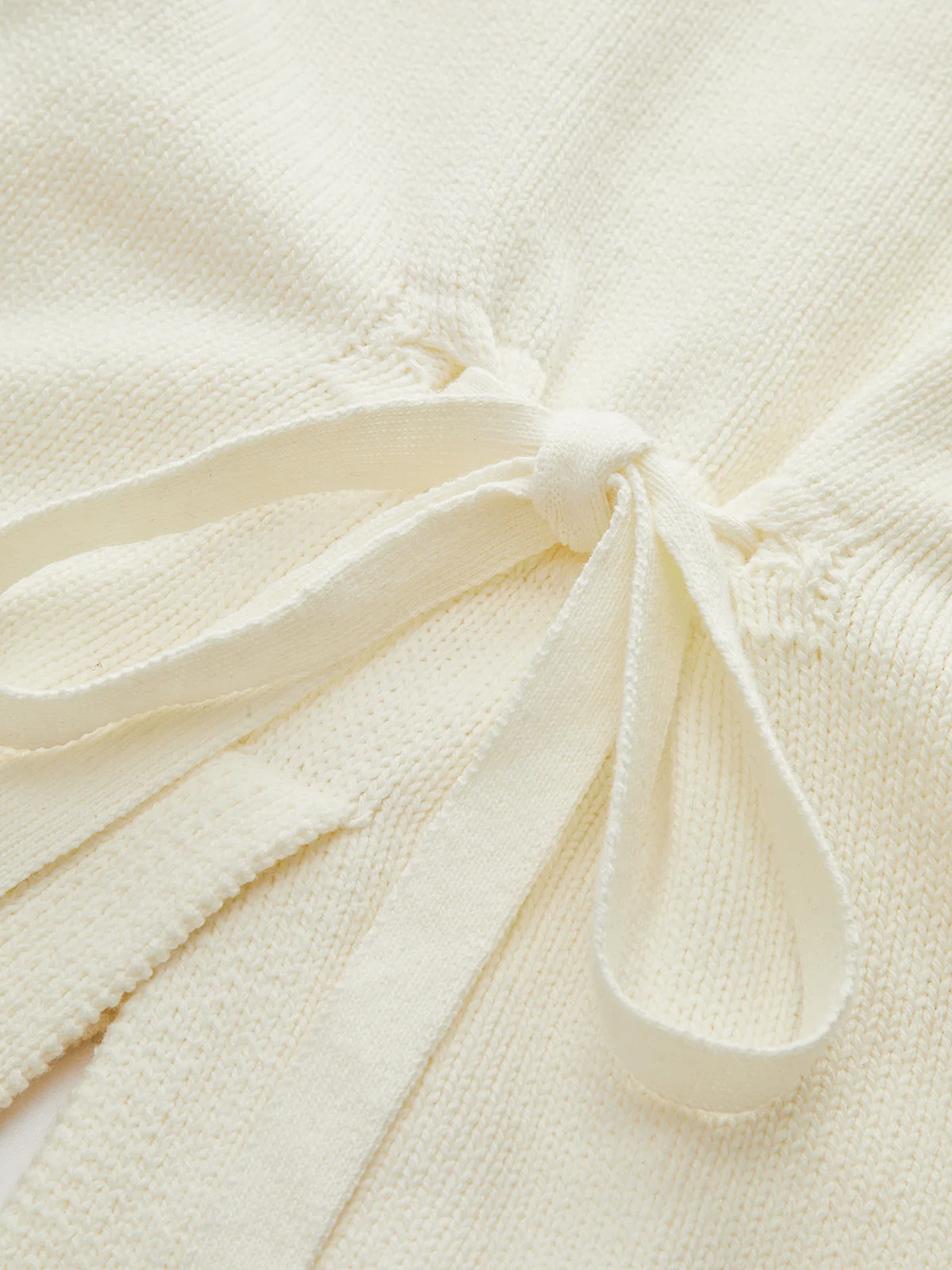 Tie-Back Button Knitted Cardigan - Wholesalesil