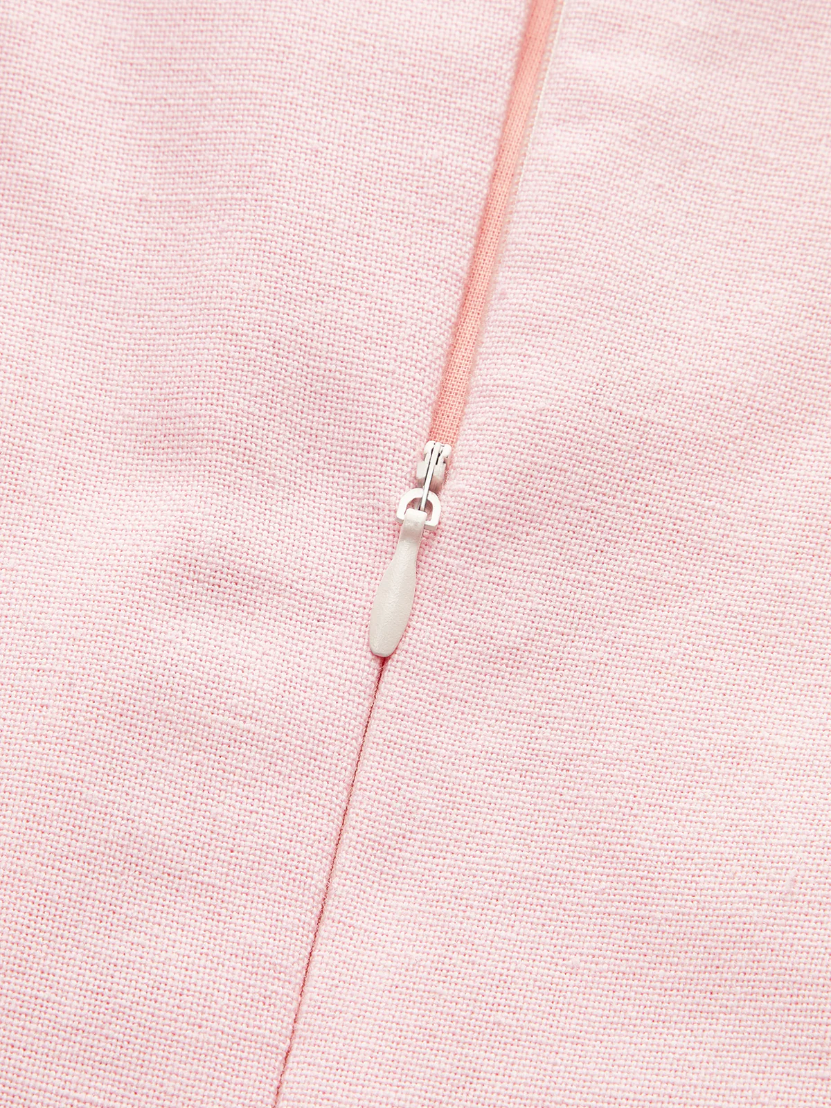 Linen & Cotton Embroidered Trim Mini Dress - Wholesalesil