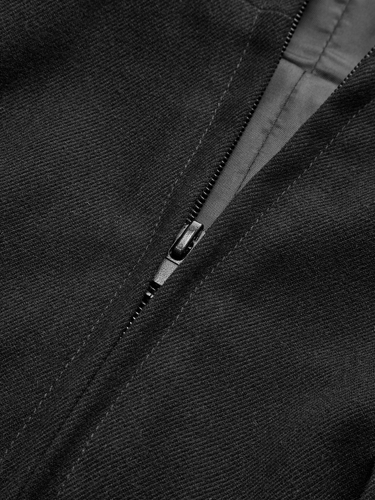 Zip-Front Gold Embellished Mini Dress - Wholesalesil