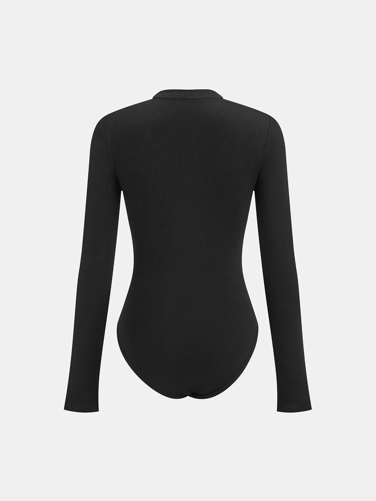 Ribbed Long Sleeve Bodysuit - Wholesalesil