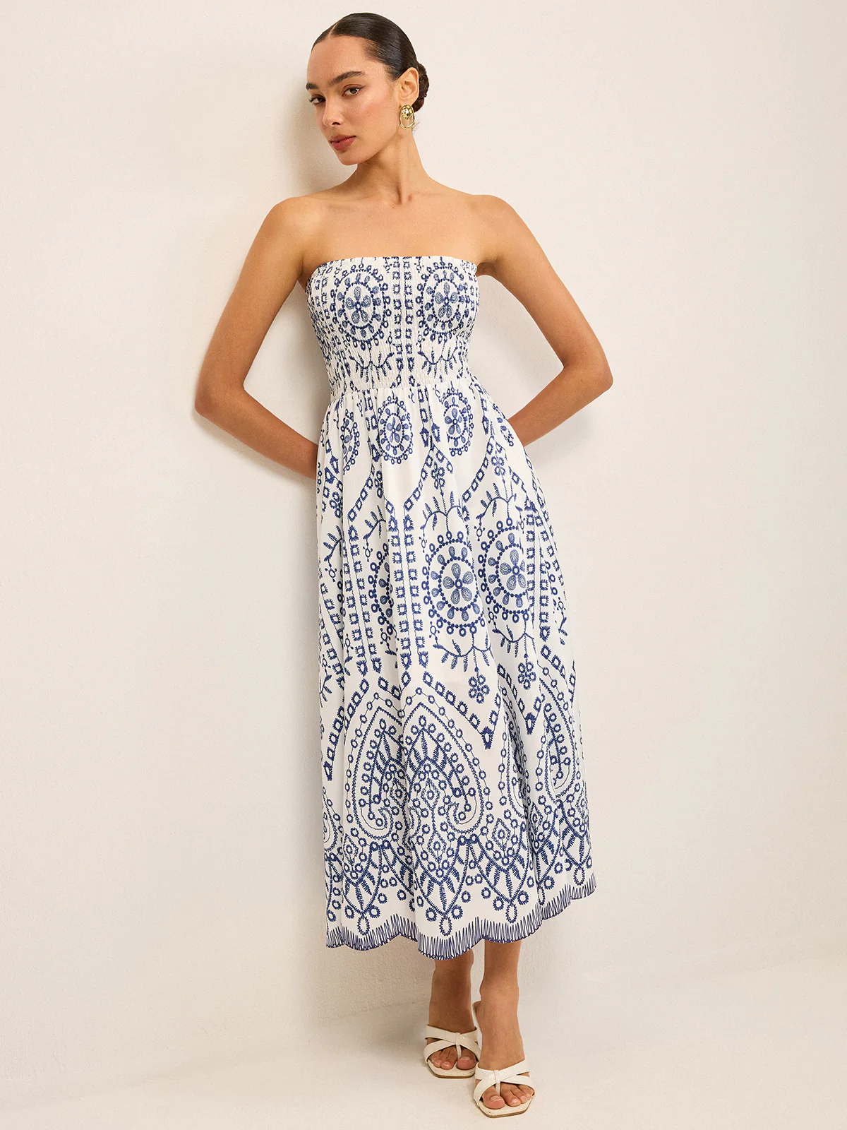 Strapless Boho Maxi Dress - Wholesalesil