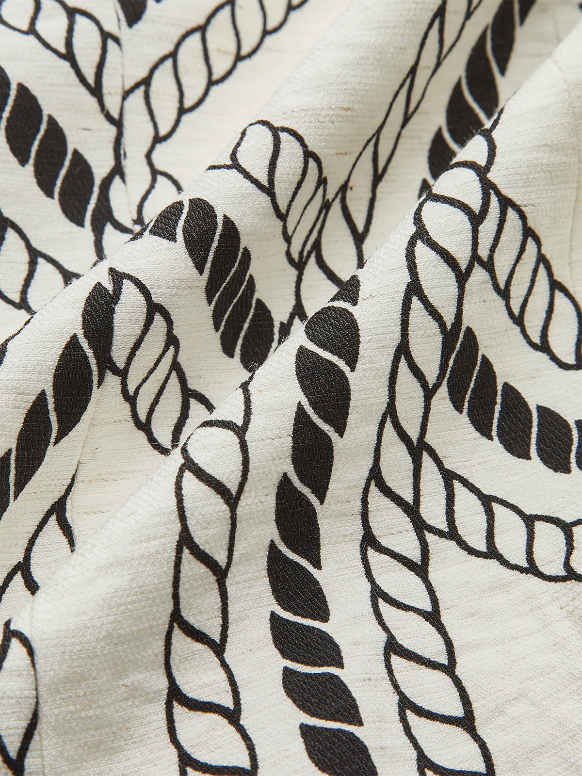 Rope-Pattern Print Vest - Wholesalesil