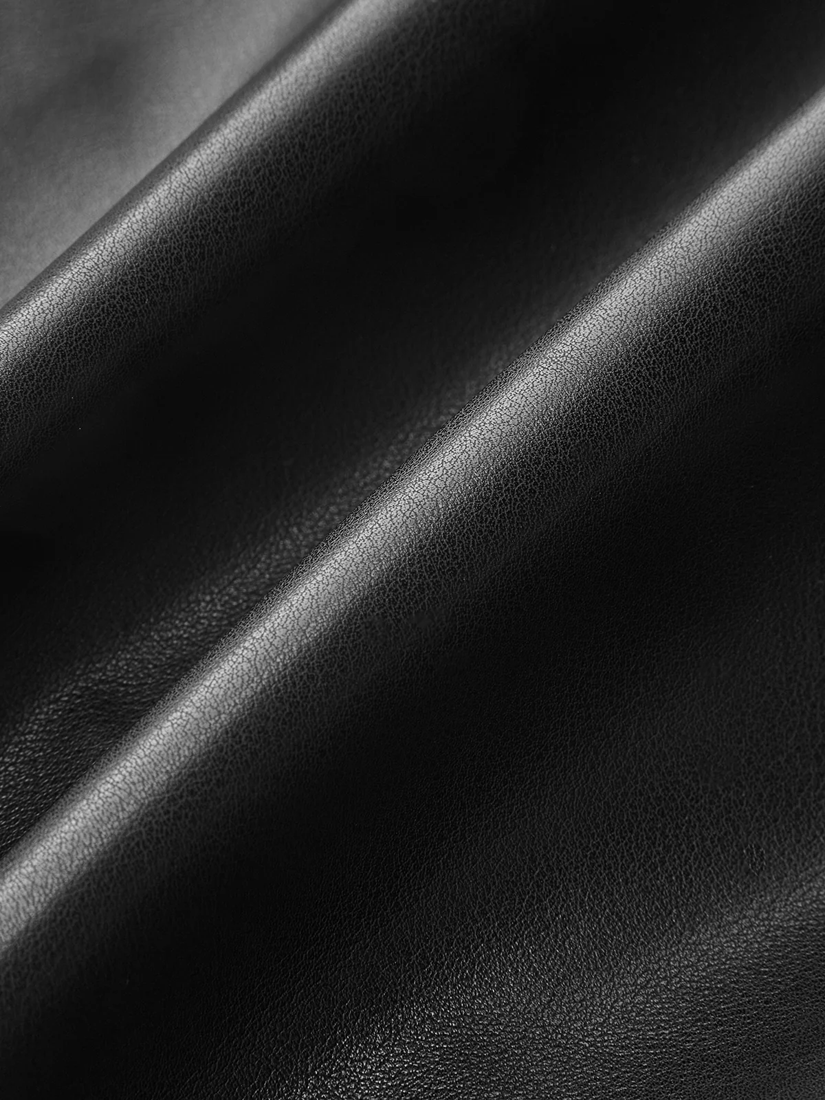 Belted Faux Leather Textured Jacket - Wholesalesil