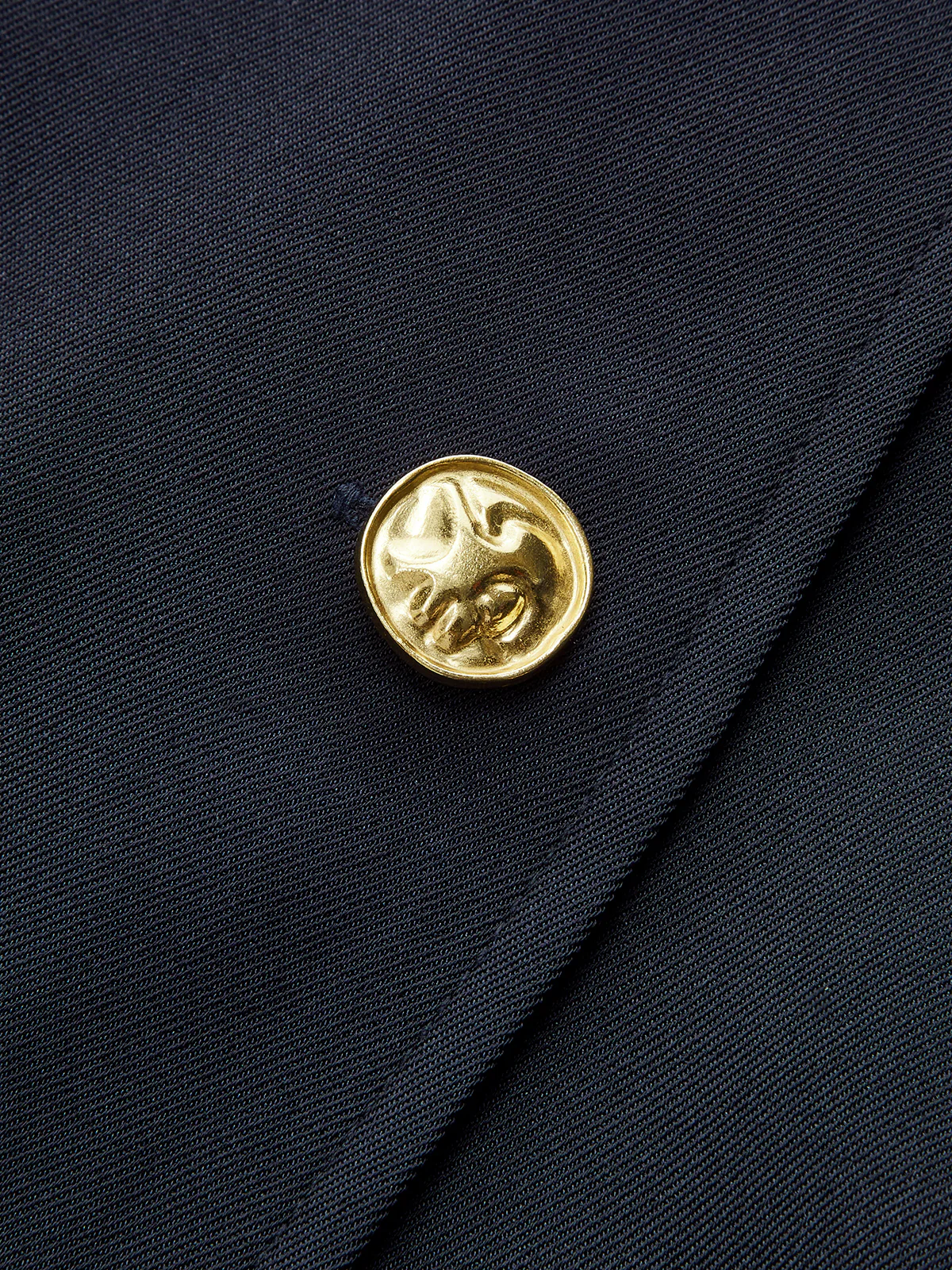 Metal Button Cropped Jacket - Wholesalesil