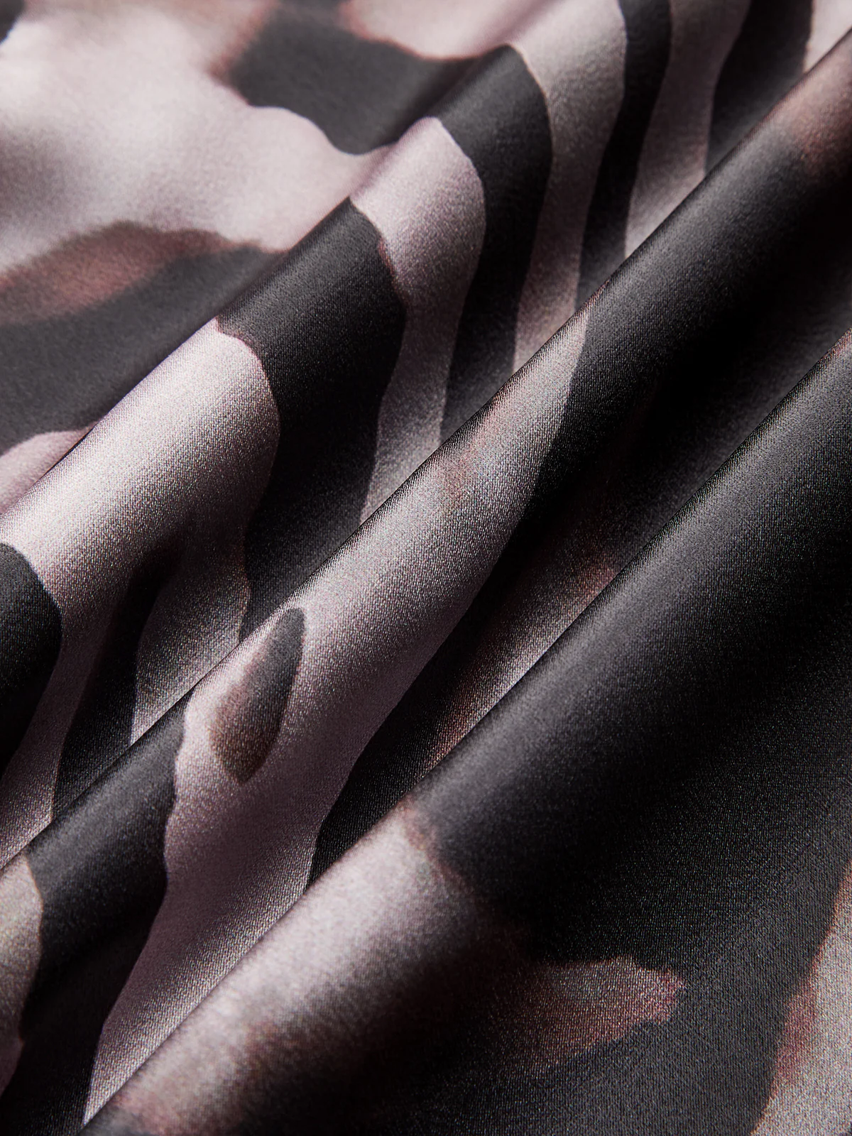 Zebra Print Cowl Neck Long-Sleeve Top - Wholesalesil