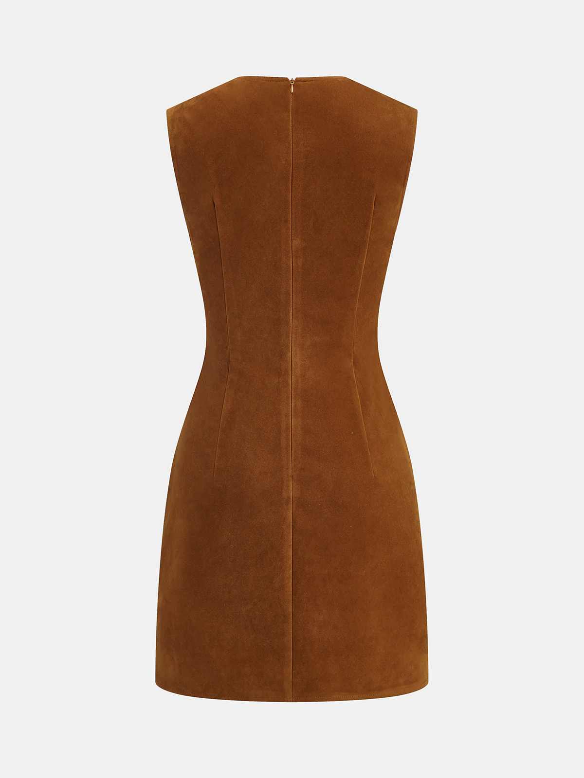 Velvet Sleeveless Mini Dress with Crystal Embellishments - Wholesalesil