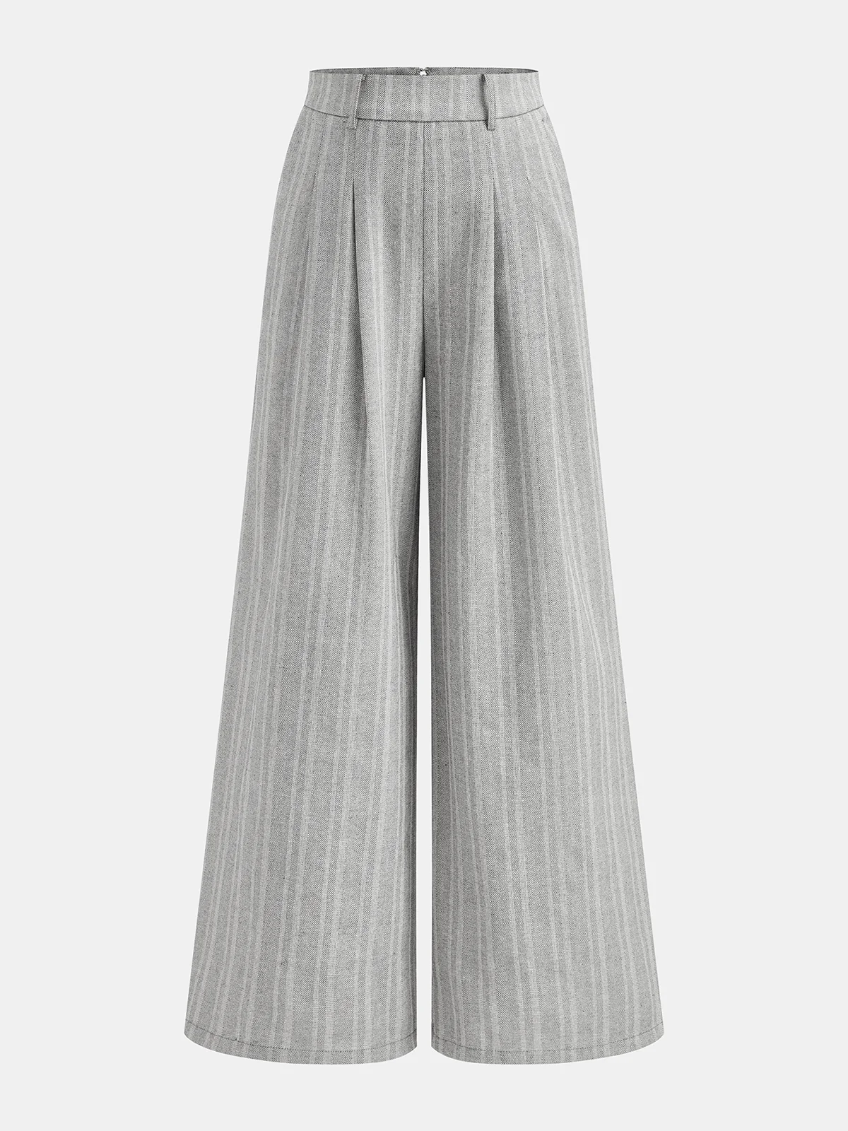 Linen Blend Wide-Leg Pants - Wholesalesil