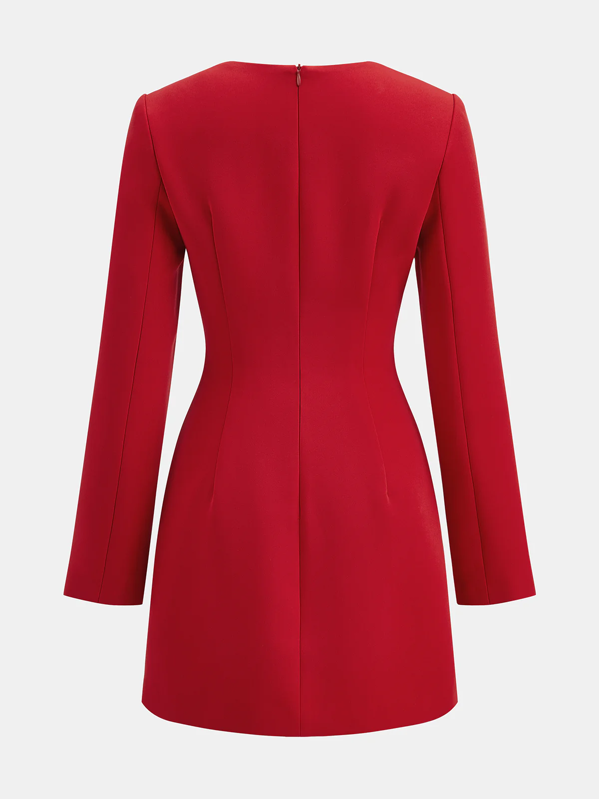 Square Neck Button Front Mini Dress - Wholesalesil