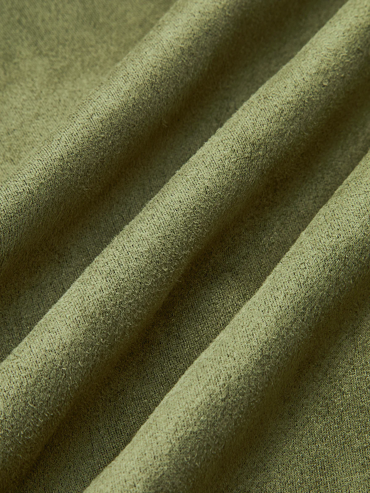 Suede Effect Zip-Up Collared Jacket - Wholesalesil