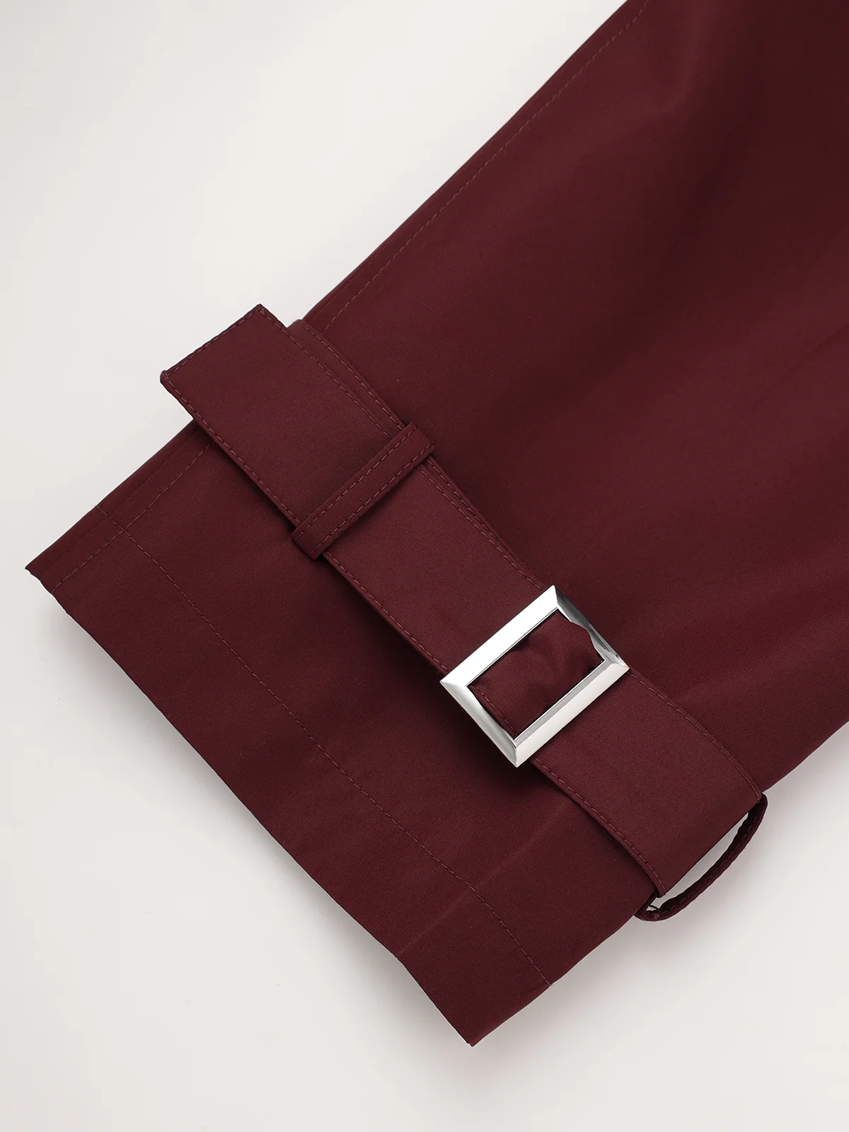 Belted Double-Breasted Trench Coat - Wholesalesil