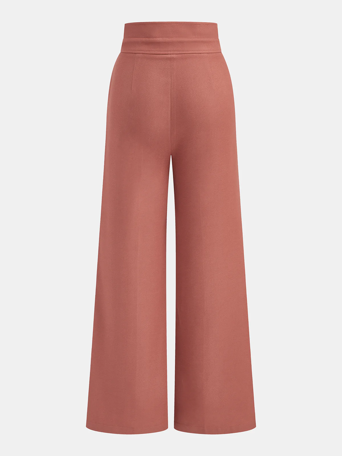 Double-Waistband High-Waisted Wide-Leg Pants - Wholesalesil