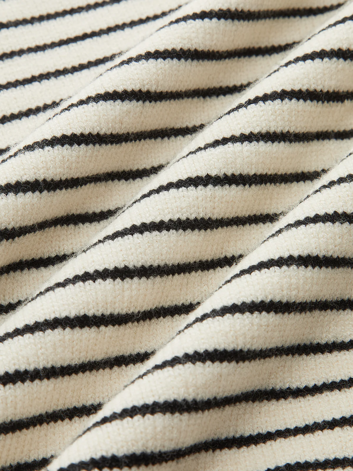 Slit Hem Off-Shoulder Striped Sweater - Wholesalesil