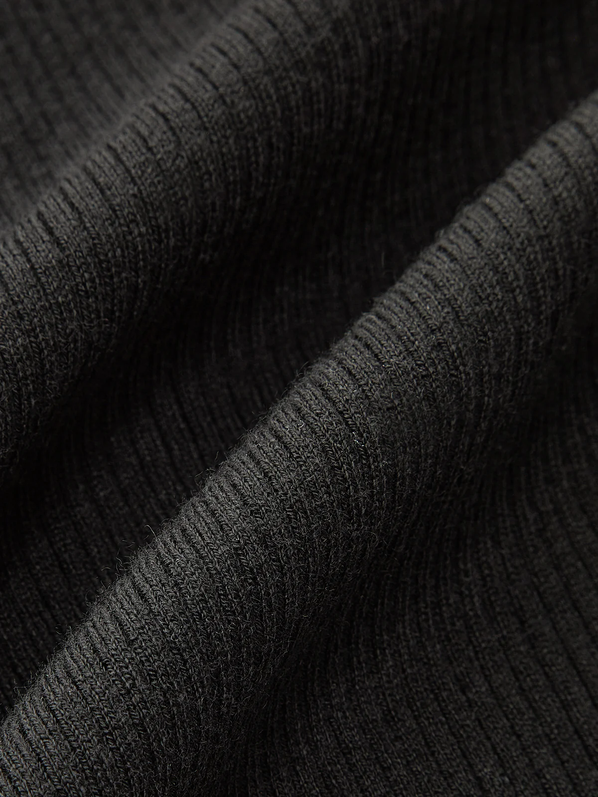 Contrast Collar Ribbed Knit Cardigan - Wholesalesil