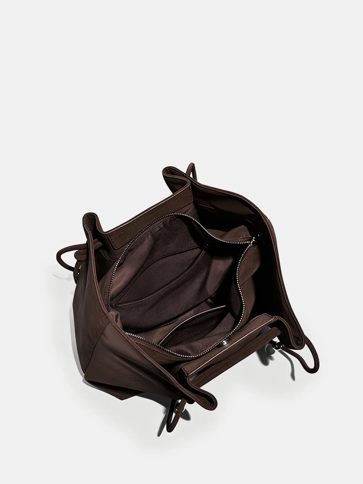 Suede Effect Drawstring Tote Bag - Wholesalesil