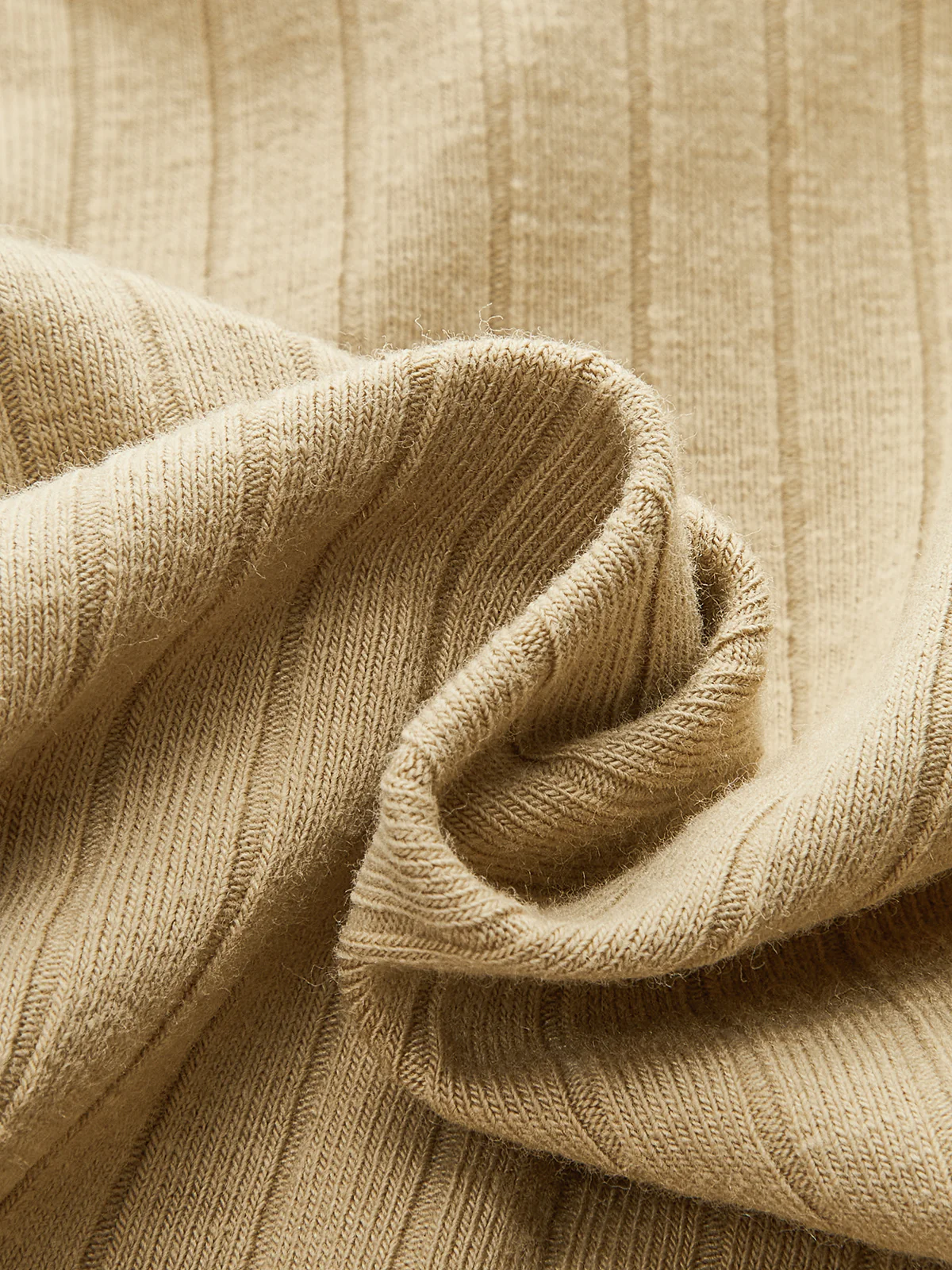 Ribbed Twist Front Long Sleeve Knit Top - Wholesalesil