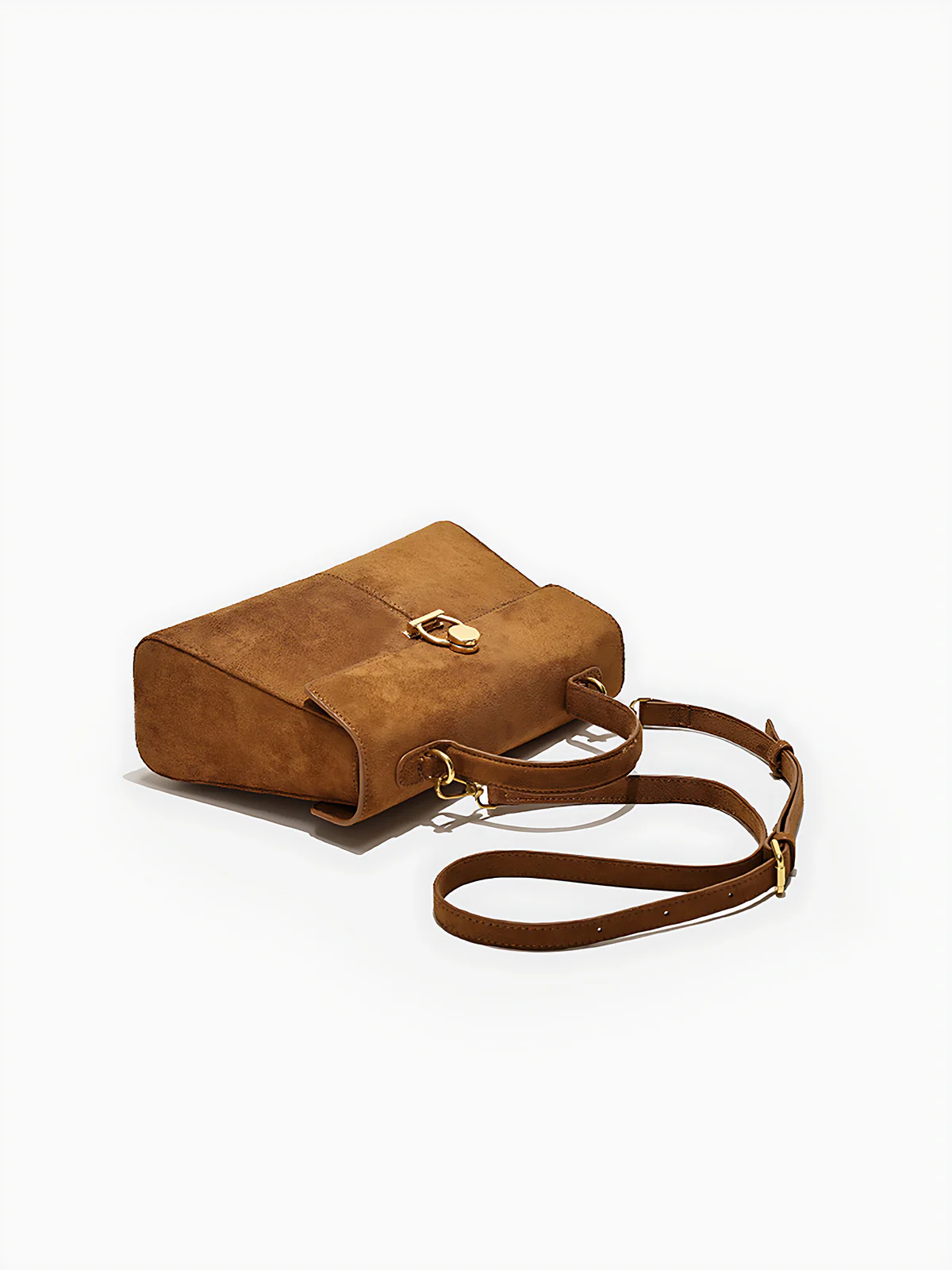 Suede Effect Top-Handle Bag - Wholesalesil