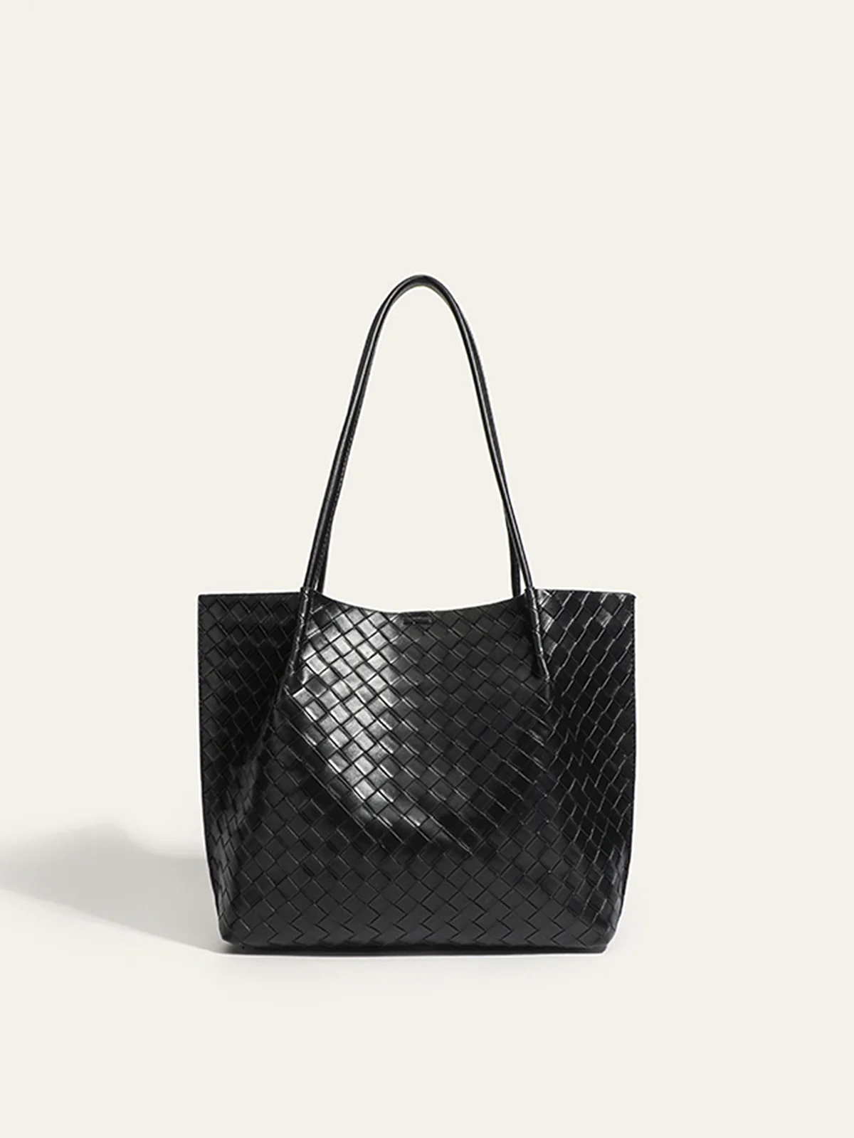 Woven PU Tote Bag - Wholesalesil