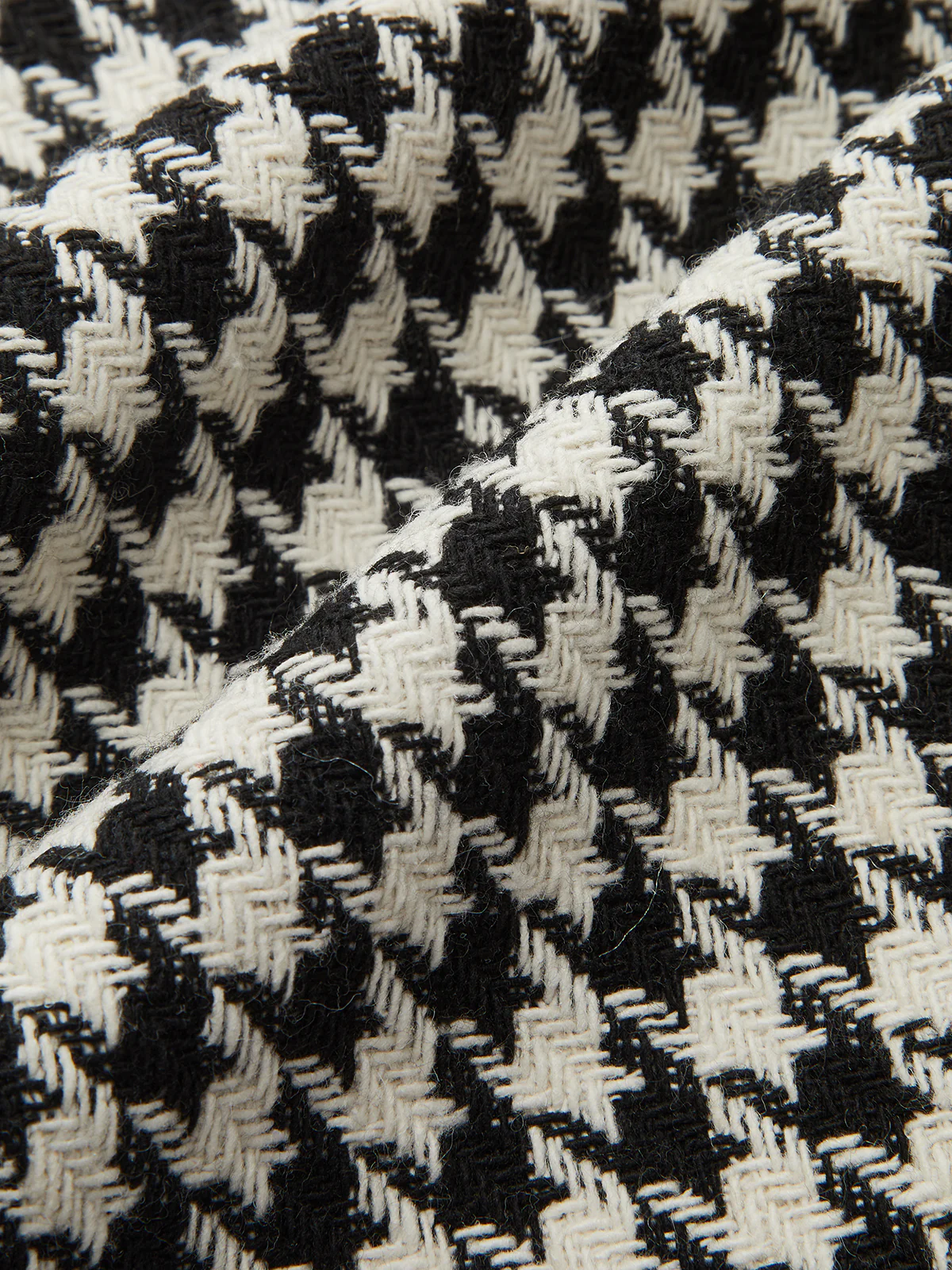 Houndstooth Tweed Mini Dress with Horsebit Detail - Wholesalesil