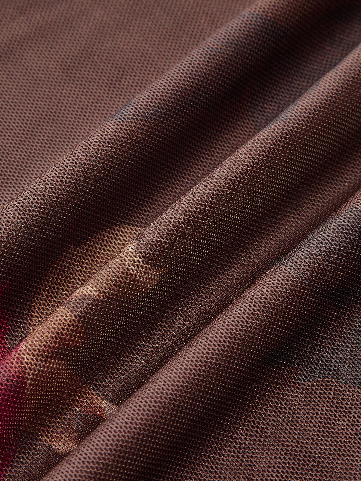 Floral Print Off-Shoulder Mesh T-Shirt - Wholesalesil