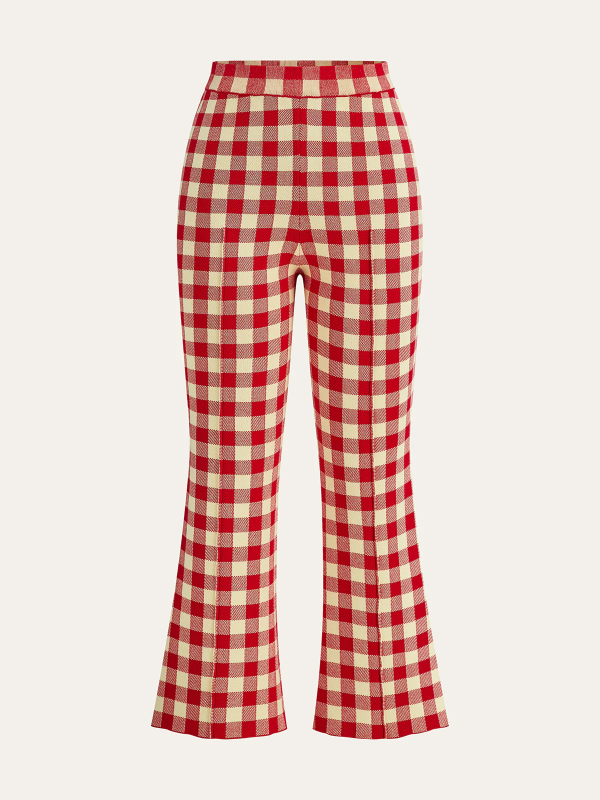 Gingham Print Pants Set - Wholesalesil