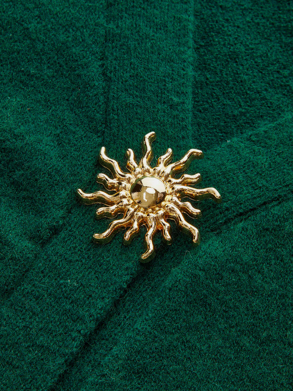 Metal Detail V-Neck Cardigan - Wholesalesil