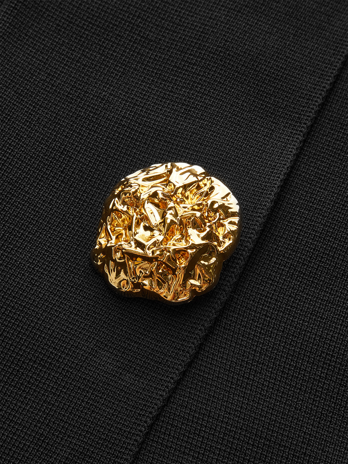 Metal Decor Sleeveless V-Neck Vest - Wholesalesil