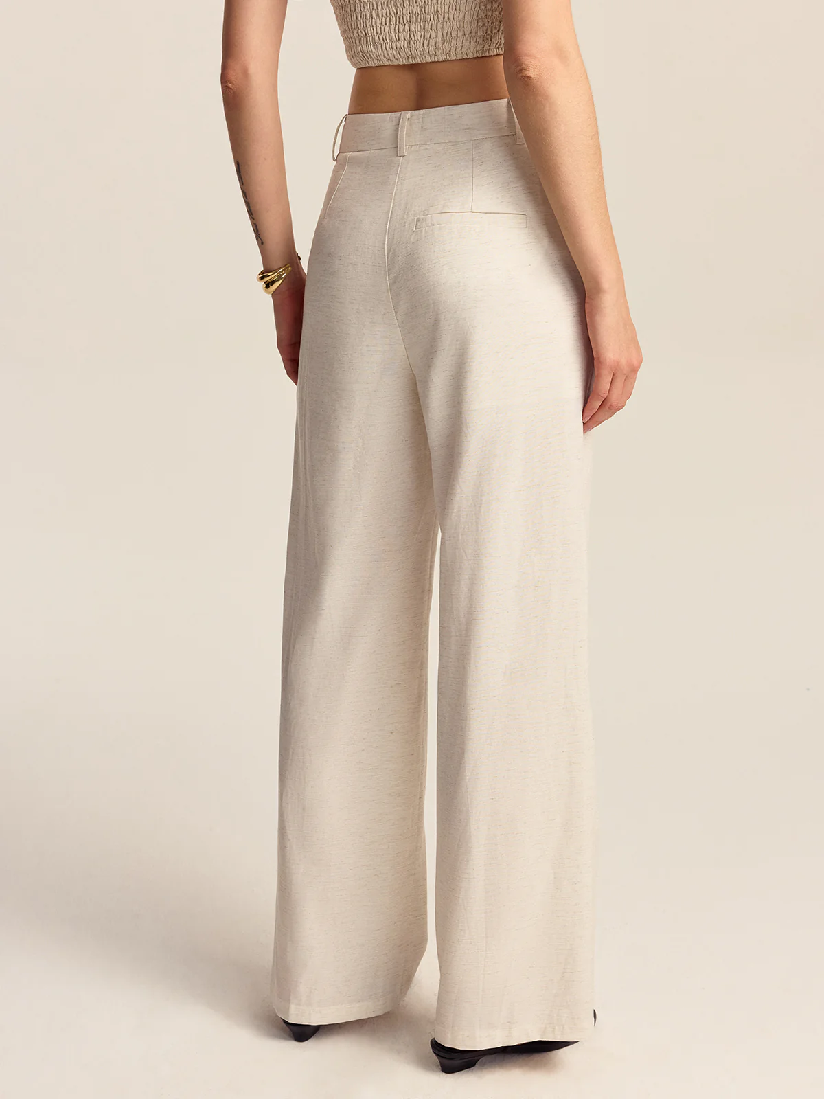 Tencel-Linen Blend Trousers - Wholesalesil