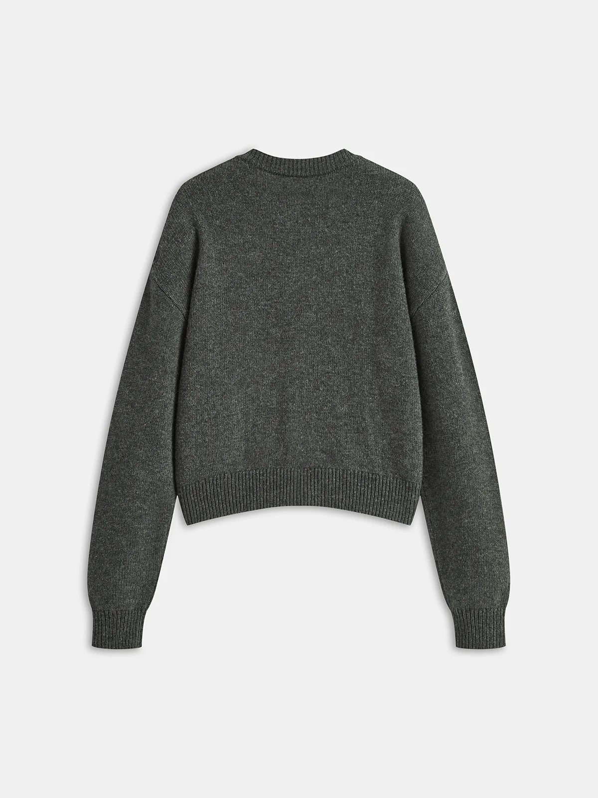 Floral Embroidery Wool Blend Cardigan - Wholesalesil