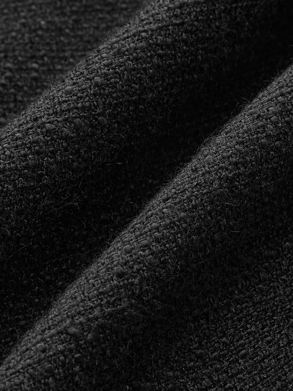 Tweed Braided Rope Collar Short Sleeve Dress - Wholesalesil