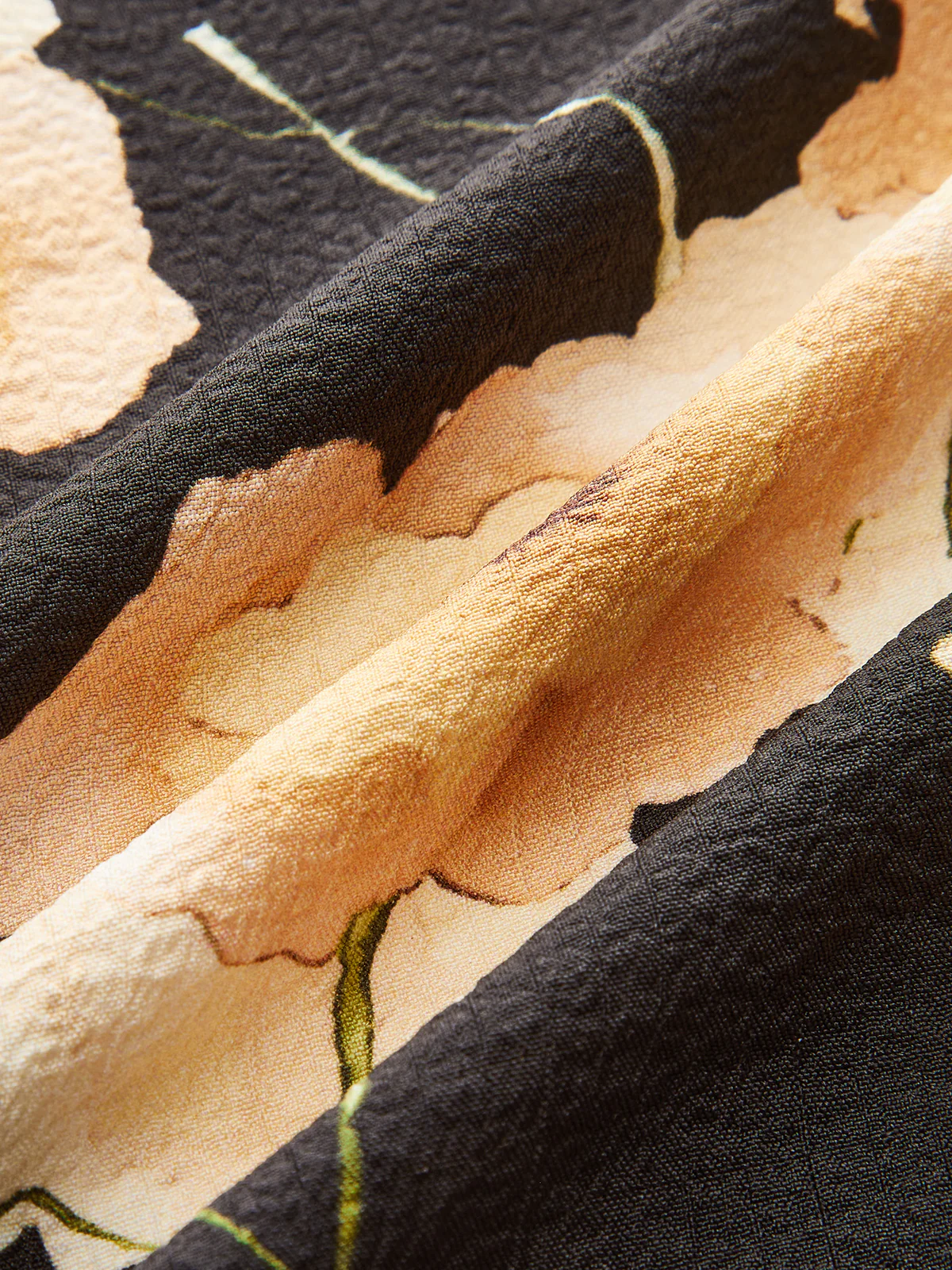 Floral Print Knotted Blouse - Wholesalesil