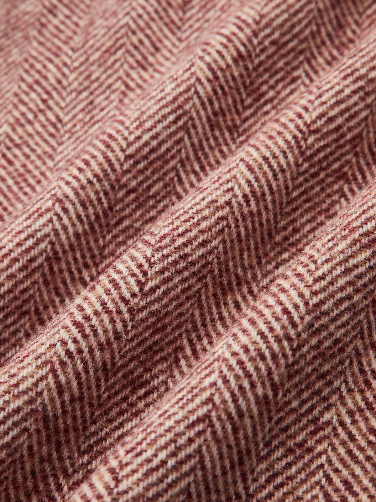 Herringbone Wool-Blend Wide-Leg Pants - Wholesalesil