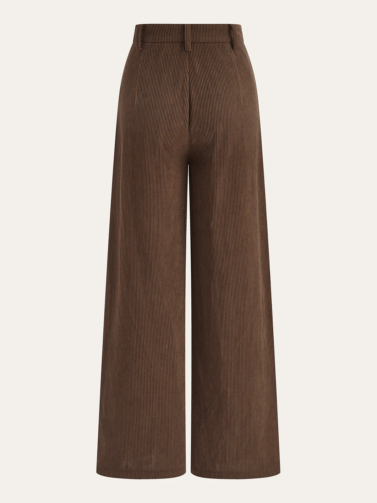 Corduroy Wide-Leg Pleated Pants - Wholesalesil